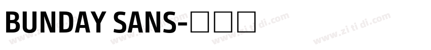 BUNDAY SANS字体转换